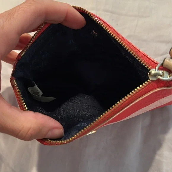 Kate Spade Red and Pink Clutch wristlet wallet - Picture 3 of 6